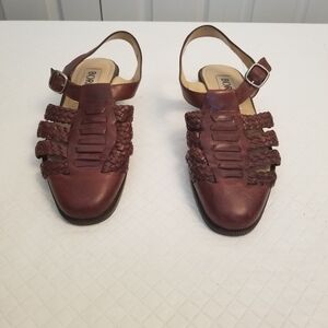 Borelli Odyssey Brown Leather Sandals Size 7.5M Made In Brazil